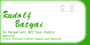 rudolf batyai business card